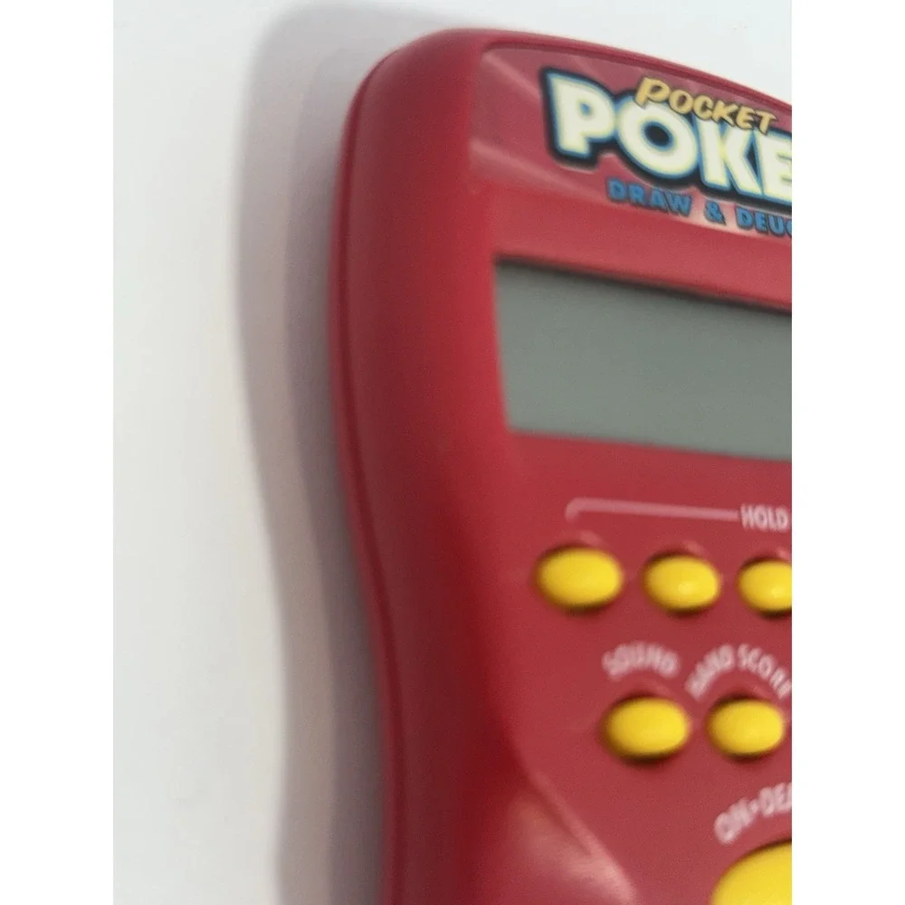 Vintage 1997 Radica Pocket Poker Draw and Deuces Electronic Handheld Game Tested